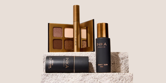 INIKA Organic op de set voor Keeley Hawes' New York Times-feature